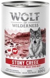 Wolf of Wilderness 6x400g Wolf of Wilderness Senior "Expedition" - Sok szárnyassal nedves kutyatáp - Stony Creek - Szárnyas marhával