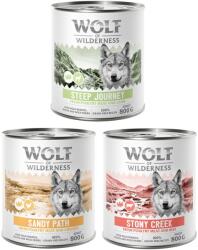 Wolf of Wilderness 6x800g Wolf of Wilderness nedves kutyatáp - Vegyes csomag