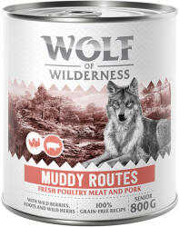 Wolf of Wilderness 6x800g Wolf of Wilderness Senior Expedition nedves kutyatáp vegyesen