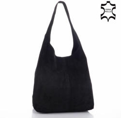 Fairy Valódi velúrbőr fekete női táska (BS15206_Black C0118)