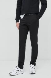 Calvin Klein nadrág férfi, fekete, testhezálló - fekete 33/34 - answear - 41 990 Ft