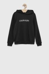 Calvin Klein gyerek melegítőfelső pamutból fekete, nyomott mintás - fekete 164 - answear - 19 990 Ft