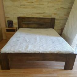 Kovács Pallet bükk ágyneműtartós ágykeret fix ráccsal 140x200