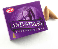 HEM Anti-Stress (Stresszoldó) Indiai Kúpfüstölő (10db)