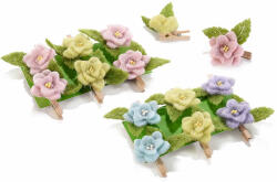 Decorer Set 12 flori artificiale cu clips 5x4.5 cm (A56.39.34) - decorer