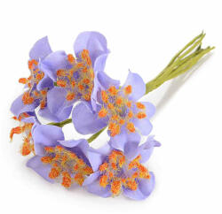 Decorer Set 144 flori artificiale mov 3.5x13 cm (A56.43.19)