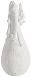 Bizzotto Figurina Mos Craciun din ceramica alba 11x10x34 cm (0904907deco)