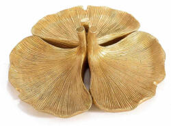 Decorer Tava decorativa polirasina aurie Ginko 24x8 cm (A55.37.86) Tava