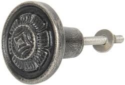 Clayre & Eef Buton mobila din fier gri Ø 4 cm (64160deco)