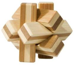 Fridolin Joc logic IQ din lemn bambus Knot, cutie metal (Fr_17523) - all4me