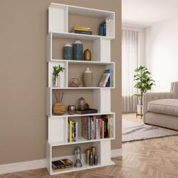 vidaXL Bibliotecă/Separator cameră, alb, 80 x 24 x 192 cm, PAL (800090) - comfy