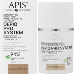 APIS Professional Cremă-mască depigmentantă cu α-arbutină 1%, de noapte - APIS Professional Depiq Pro System Depigmenting Cream-Mask 50 ml Masca de fata