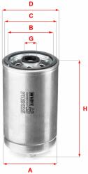 SOFIMA filtru combustibil SOFIMA S 4323 NR (S 4323 NR) - automobilus