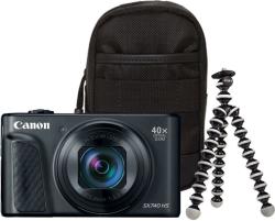 Canon PowerShot SX740 HS Travel Kit Black (2955C016AA) Aparat foto