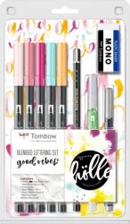 Tombow Markere caligrafice Watercoloring good vibes, 9/set Tombow BS-FH2