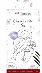 Tombow Markere caligrafice Watercoloring Oneline, 4/set Tombow ONELINE-SET