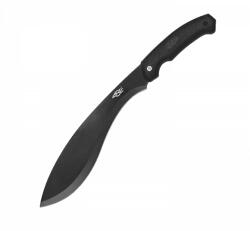 Ganzo F804 Firebird Machete machete 28, 6 cm, teljesen fekete, gumi, nylon hüvely