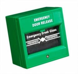 Hikvision DS-K7PEB/Green Üveglapos kézi jelzésadó beléptetőkhöz; zöld (DS-K7PEB/Green)