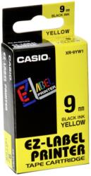 Casio Feliratozógép szalag XR-9YW1 9mmx8m Casio fekete/sárga (XR9YW1) - web24
