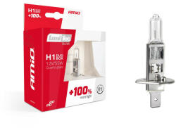 AMiO Set becuri cu halogen H1 12V 55W LumiTec SILVER + 100% DUO BOX (AVX-AM01401)