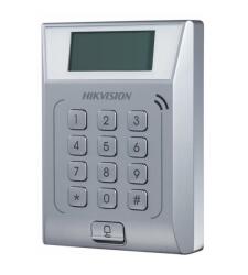 Hikvision Cititor standalone cu tastatura si card proximitate Hkvision DS-K1T802M, suporta cartele MIFAE, capacitate 3000 carduri si 10000 evenimente, autentificare: card, card si parola, display 128x64, Exit B