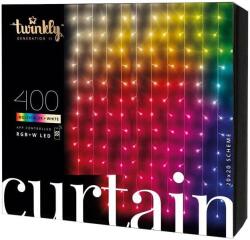 Twinkly Curtain IP44 Okos fényfüggöny, 400 LED, Bluetooth, Wifi, 3m x 2 m (TWW400SPP-TEU)