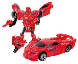 Toi-Toys Robot Transformabil in Masina Sport Roboforces 26 cm Toi-Toys TT30090Z, Rosu (TT30090Z_Rosu)