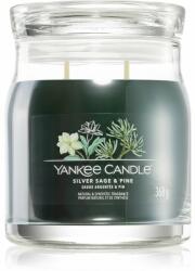 Yankee Candle Silver Sage & Pine lumânare parfumată Signature 368 g