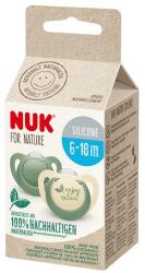 Nuk Suzeta Nuk for Nature Silicon M2, 6-18 luni, Set 2 Bucati, Verde (MAR-N9648)