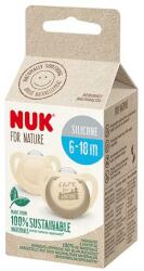 Nuk Suzeta Nuk for Nature Silicon M2, 6-18 luni, Set 2 Bucati, Crem (MAR-N9655)