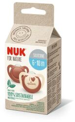 Nuk Suzeta Nuk for Nature Silicon M2, 6-18 luni, Set 2 Bucati, Rosu (MAR-N9679)