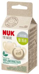 Nuk Suzeta Nuk for Nature Silicon M3, 18-36 luni, Set 2 Bucati, Crem (MAR-N9624)