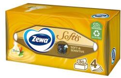 Zewa Papírzsebkendő ZEWA Softis 4 rétegű 80 db-os dobozos Soft & Sensitive - rovidaruhaz
