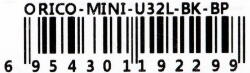 ORICO MINI HUB USB-A, 3x USB-A (2x2.0, 1x3.1), MINI-U32L-BK-BP (MINI-U32L-BK-BP) - vexio
