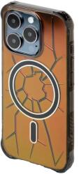 Kingxbar Husa MagSafe Kingxbar PQY Crack Series silicone case for iPhone 15 Pro - black - vexio