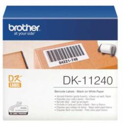 Brother Etichetă Brother dk11240, etichetă cu cod de bare, cu tăiere, alb pe fond negru, 600 buc DK11240 (DK11240)