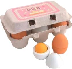 Smart Baby - Set de ouă din lemn, 6 bucăți (ACT114) Bucatarie copii
