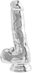 ToyJoy Get Real Clear Dildo with Balls 6 Inch