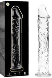 IBIZA Nebula Model 12 Dildo Borosilicate Glass 17x3.5cm Clear Dildo