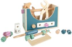Legler Cutie pentru picioare mici cu unelte nordice 2 în 1 (DDLE12213) Set bricolaj copii