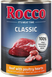 Rocco 6x400g Rocco Classic Marha & szárnyasszív nedves kutyatáp 12% árengedménnyel