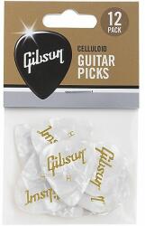 Gibson Perloid White Picks Heavy 12 Pack
