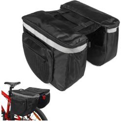 Verk Group Kerékpáros táska csomagtartóra, fekeete, 37x32x26 cm