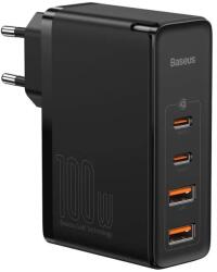 Baseus GaN2 Pro Quick 2x USB + 2x USB-C, 100W, EU (fekete)