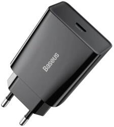 Baseus Speed Mini gyorstöltő, USB-C, PD, 3A, 20W (fekete)