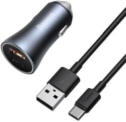 Baseus Golden Contactor Pro Carger, USB + USB-C, QC4.0 +, PD, SCP, 40W (szürke)