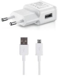 EP-TA200EWE + ECB-DU4EWE Samsung 15W-os utazási töltő + microUSB adatkábel fehér (OOB Bulk)