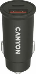 CANYON Autós töltő, USB-C/USB-A, QC 3.0 18W, PD 30W, CANYON "C-20B03 (CAC20B03) - webpapir