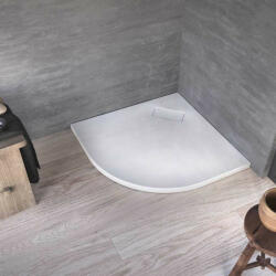Kolpa San Drop negyedköríves akril zuhanytálca 80x80 cm, fehér 565680 (565680)