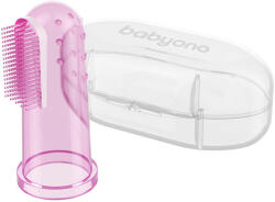 Baby Ono szilikon fogtisztító tokkal 723/03 pink
